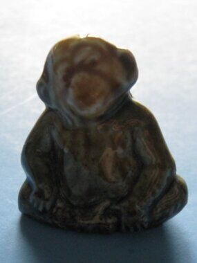 Monkey Wade Red Rose Tea Figure Whimsie Animal